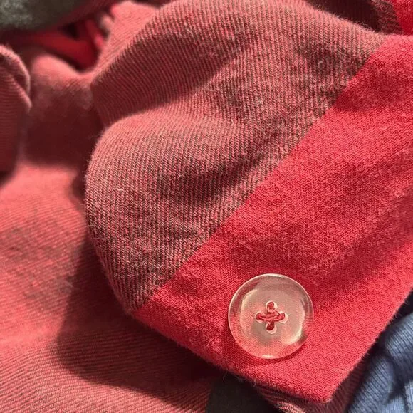 Pottery barn king/cal king buffalo check plaid red/black duvet cover checkered - Picture 5 of 5